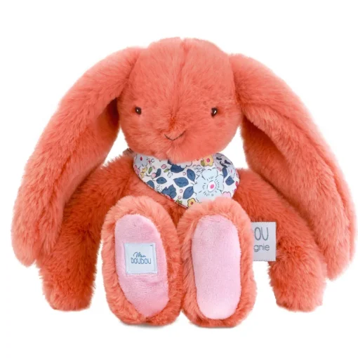 Peluche Conejo Fleurette terracotta 25 cm - Doudou et Compagnie