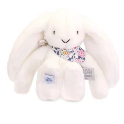 Peluche Conejo Fleurette blanco 25 cm - Doudou et Compagnie