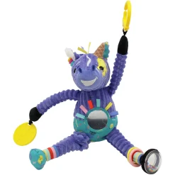 Peluche de actividad de viaje Kiprokos la cebra - Les Déglingos