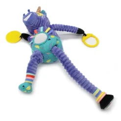 Peluche de actividad de viaje Kiprokos la cebra - Les Déglingos