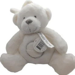 Peluche musical osito Bibi blanco 19cm - Happy Horse