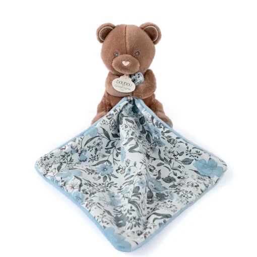 Peluche oso marrón con pañuelo - Doudou et Compagnie