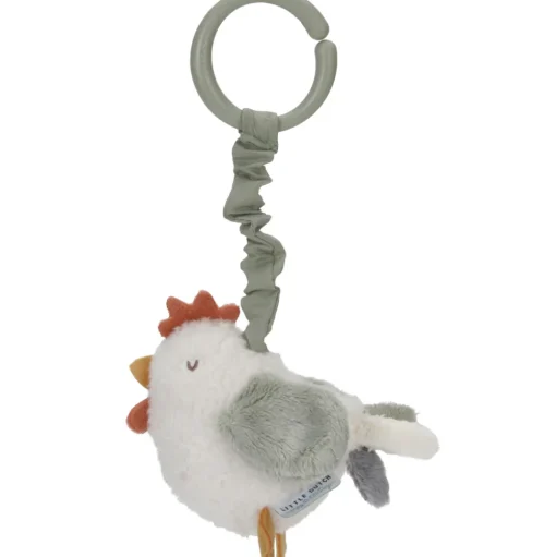 Peluche pollo vibrante para colgar - Little Dutch