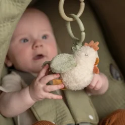 Peluche pollo vibrante para colgar - Little Dutch