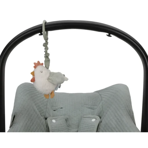 Peluche pollo vibrante para colgar - Little Dutch