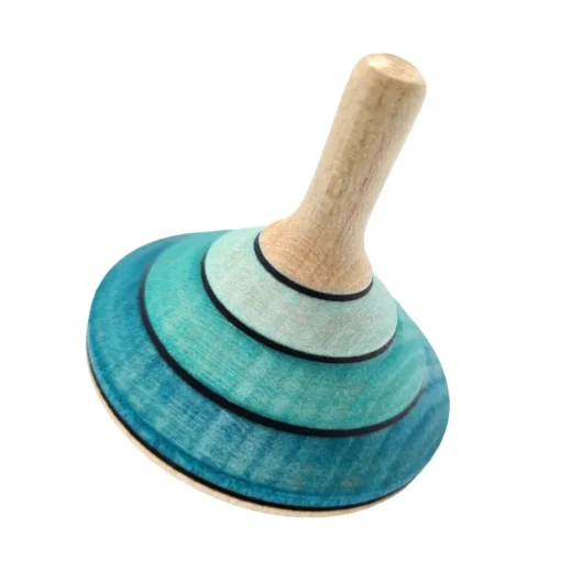 Peonza de madera Tango turquesa 45mm - Mader