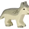 Pequeña figura de lobo - Holztiger