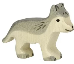 Pequeña figura de lobo - Holztiger