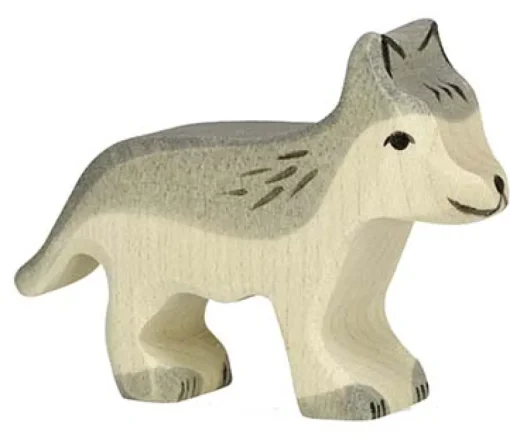 Pequeña figura de lobo - Holztiger