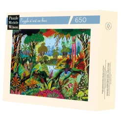 Periquito y amazona de Alain Thomas - Puzzle Michèle Wilson