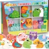 Perlas de madera Animales familiares - Vilac