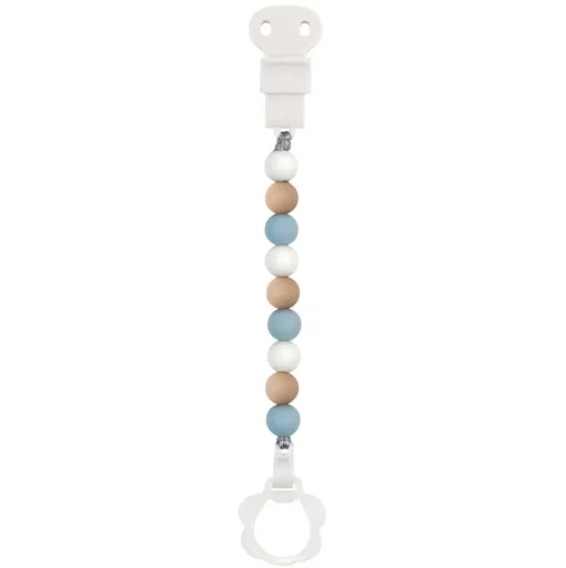 Pinza de silicona para pezones azul blanco beige - Nattou