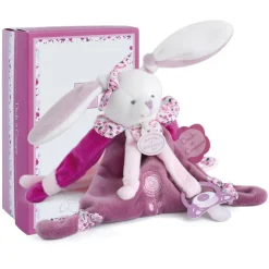 Pinza para chupete de peluche Cerise le lapin - Doudou et Compagnie