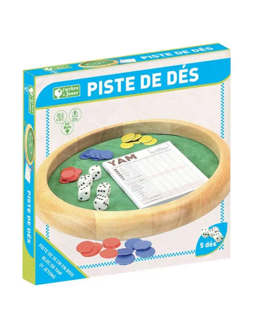 Pista de dados de madera - Jeujura