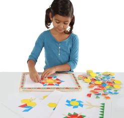 Pizarra magnética y kit de patrones - Melissa & Doug