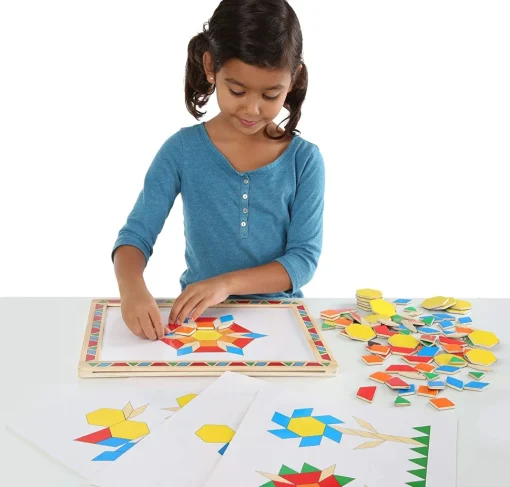 Pizarra magnética y kit de patrones - Melissa & Doug