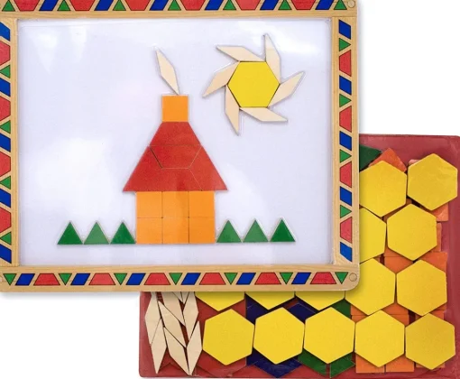 Pizarra magnética y kit de patrones - Melissa & Doug