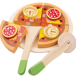 Pizza salami de madera para cortar - New Classic Toys