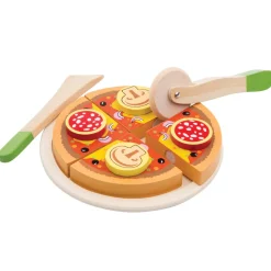 Pizza salami de madera para cortar - New Classic Toys