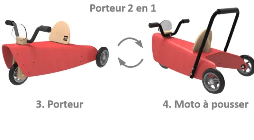 Portamotos amarillo 2 en 1 - Chou Du Volant