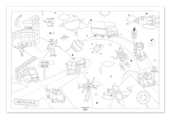 Póster para colorear Space crossing XL - Label'Tour Créations