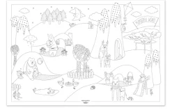 Póster para colorear Wonderful World XL - Label'Tour Créations