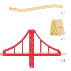 Puente colgante doble - Bigjigs Toys
