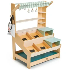 Puesto del mercado de madera de 57 x 52 x 83 cm - Tender Leaf Toys