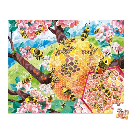 Puzle de 100 piezas La vida de las abejas - Janod