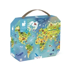 Puzle Del Mundo 100 piezas - Janod
