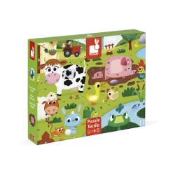 Puzle táctil Los animales de la granja - Janod