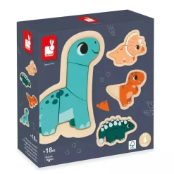 4 Puzles Evolutivos Dino - Janod