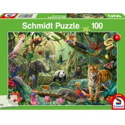 Puzzle Animales de la selva 100 pzs - Schmidt Spiele