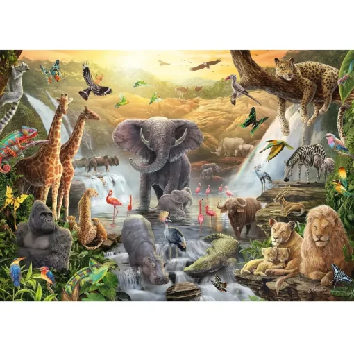 Puzzle Animales en África 60 pzs - Schmidt Spiele