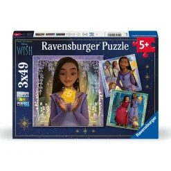 Puzzle Asha Disney Wish 3x49 pcs - Ravensburger