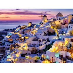 Puzzle Atardecer en Santorini 1500 piezas - Nathan