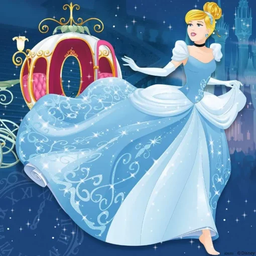 Puzzle Aventura de princesas de Disney 3x49 pcs - Ravensburger