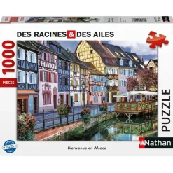 Puzzle Bienvenido a Alsacia 1000 piezas - Nathan