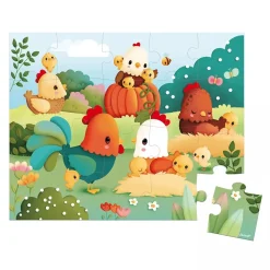 Puzzle Bienvenidos al Corral 20 piezas - Janod