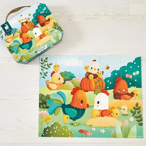 Puzzle Bienvenidos al Corral 20 piezas - Janod