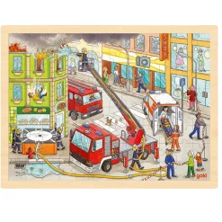 Puzzle Bomberos en acción - Goki