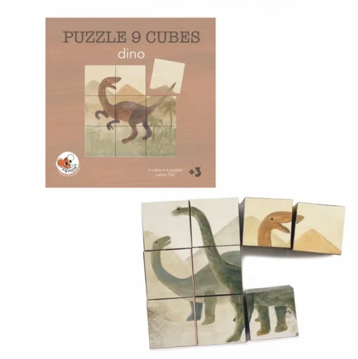 Puzzle con cubos Dinosaurios - Egmont Toys