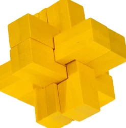 Puzzle de bambú La cruz amarilla - Fridolin