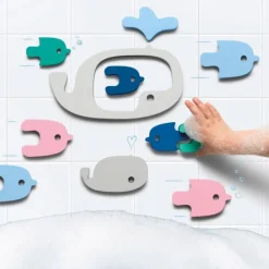 Puzzle de baño - Baleines - Quut
