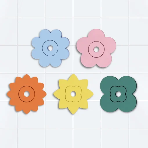 Puzzle de baño - Fleurs - Quut