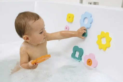 Puzzle de baño - Fleurs - Quut
