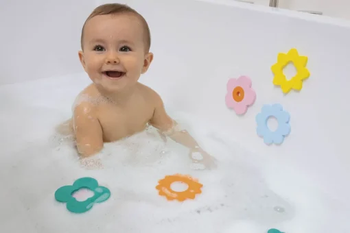 Puzzle de baño - Fleurs - Quut