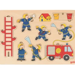 Puzzle de bomberos - Goki