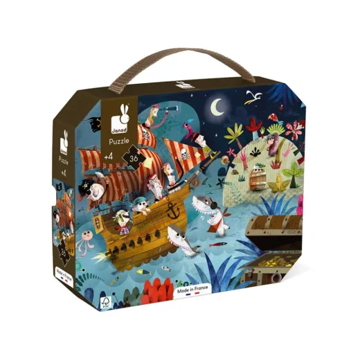 Puzzle de la búsqueda del tesoro 36 piezas - Janod