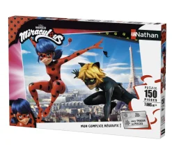 Puzzle de la mariquita y el gato negro 150 piezas - Nathan